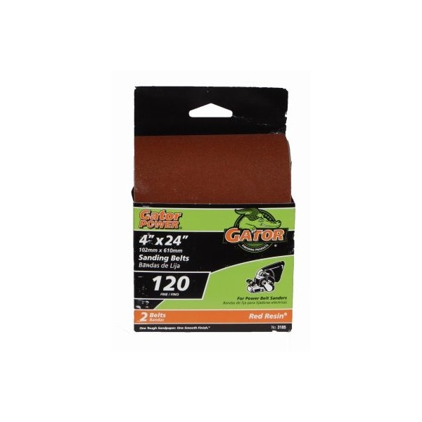 Gator Finishing 2PK 4x24 120G Sand Belt 3185 - main